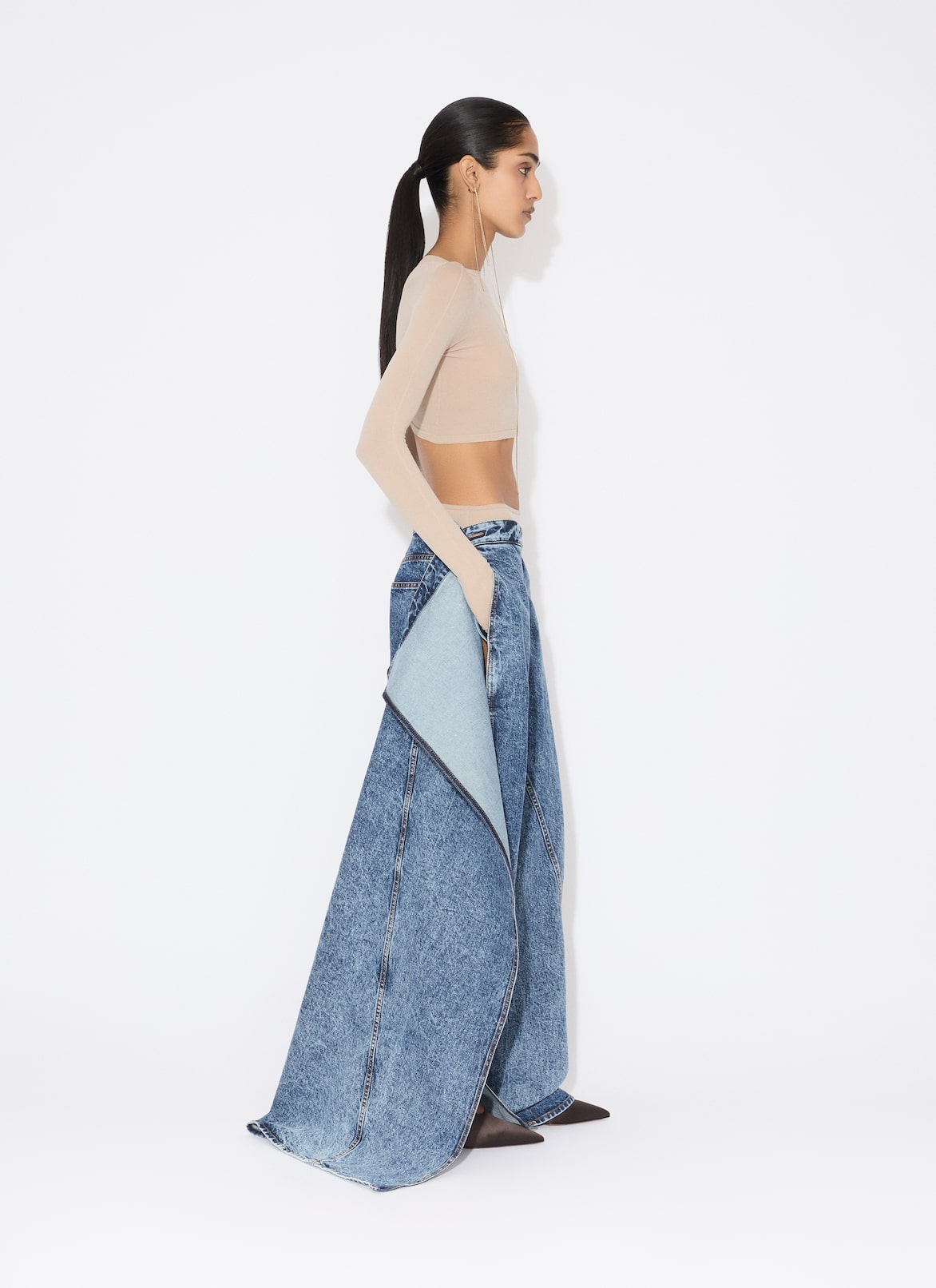 WRAP JEANS ALAÏA BLUE WRAP JEANS